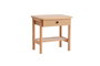 Hanah Home Daisy Drawer Mesa de Noche Natural y Madera